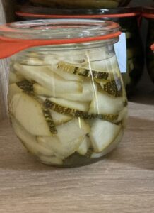 pickles de courgettes